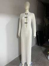 Vestido playero bohemio con aberturas y escote pronunciado, vestido de noche largo con cola de pez y espalda descubierta